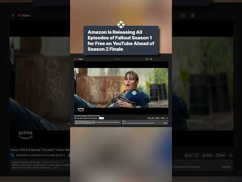 You can start watching Fallout Season One for FREE on YouTube! #fallout #free #youtube #tv
