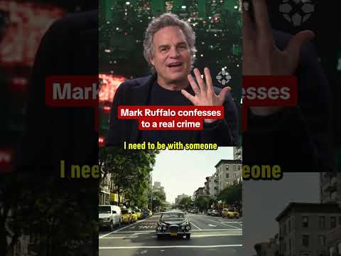 Mark Ruffalo confesses to a wild crime