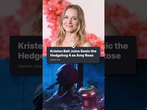 Kristen Bell is playing Amy Rose in Sonic the Hedgehog 4!