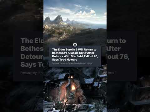 New Elder Scrolls VI Details