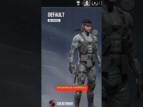 Here’s Where Snake’s Sneaking Suit in Siege Comes From