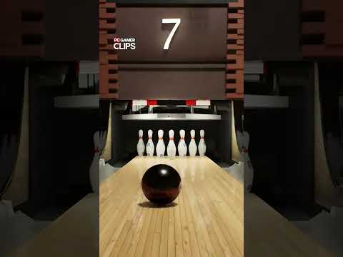 Bowling pins are afraid of him 👀