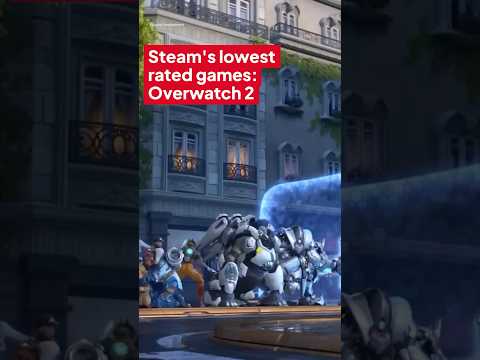 Overwatch 2 – Steam’s lowest rated games.