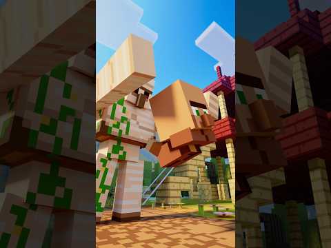 BABY VILLAGERS VS IRON GOLEM