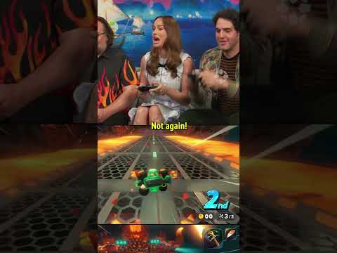 Brie Larson was in 1st place… until she wasn’t. #supermariomovie #mariokart #brielarson #ign