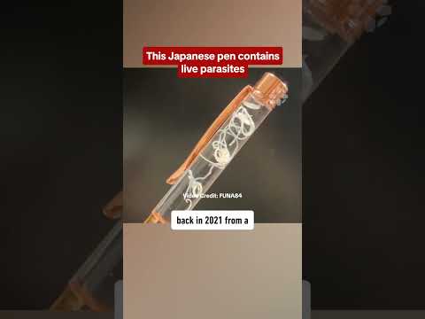The pen that holds live parasites is straight out of Resident Evil