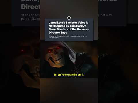 Listen to Jared Leto as Skeletor, which the director says is NOT inspired by Tom Hardy’s Bane voice.