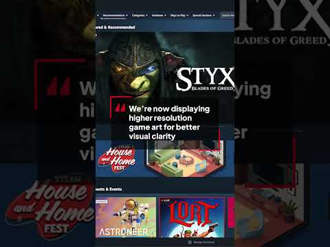 Valve trials shiny storefront redesign rather than do an April Fools’ joke 🤩