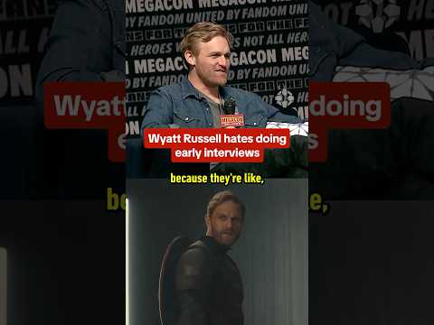 Avengers: Doomsday star Wyatt Russell hates doing interviews right after the Marvel panel! #marvel