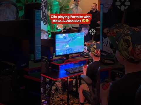 Disney and Make-A-Wish granted a wish to play Fortnite with pro gamer Clix at Disneyland! #makeawish
