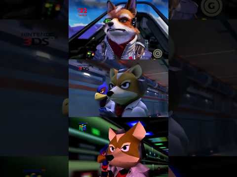 Star Fox Character Comparisons (Switch 2, 3DS, N64)
