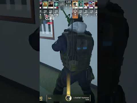 Sneaky double knife kill in CS2 competitive 🗡️