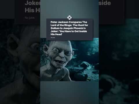 Gollum movie will be like Joker?