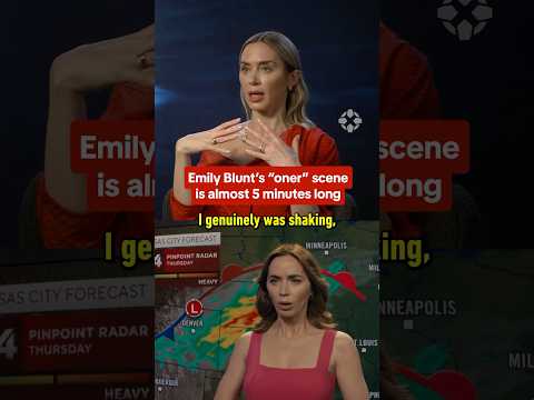 Emily Blunt and Steven Spielberg were very excited to do a “oner” in Disclosure Day. #disclosureday