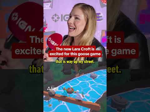 The new Lara Croft, Alix Wilton Regan, is very excited. Presented by @WarnerBros #ignsummerofgaming