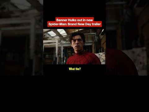 The Hulk finally returns in the new trailer for Spider-Man: Brand New Day! #spiderman #hulk #trailer