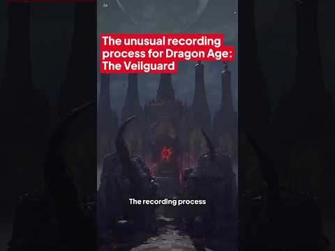Dragon Age: the Veilguard weird and interesting recording process