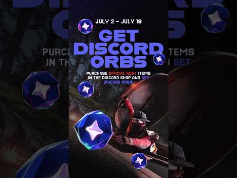Purchase official Rust items in the Discord Shop and earn Discord Orbs. 🔵☢️😎