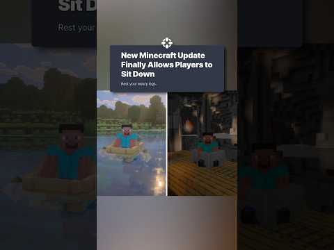 Have a seat. You can finally sit down in Minecraft! #minecraft #update #sit #gaming #news #ign