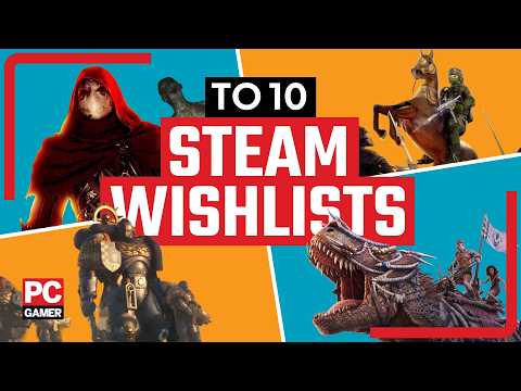 Top 10 most wishlisted games on Steam