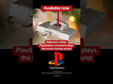 PlayStation 2026 Hallmark Ornament Plays OG Start-Up Sound