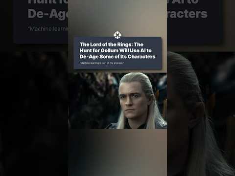 Looks like youth’s back on the menu boys! #lotr #gollum #thehuntforgollum #movie #ai #news