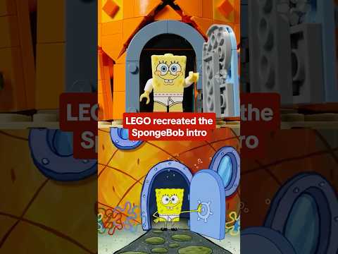 LEGO shows off new Bikini Bottom set with recreation of the SpongeBob intro! #lego #spongebob #toys
