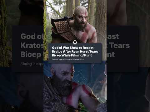God of War Show to Recast Kratos After Ryan Hurst Tears Bicep While Filming Stunt