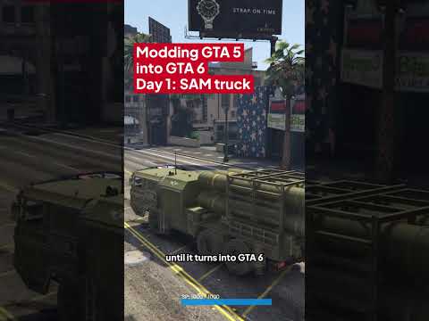 I added a SAM truck to GTA 5 | Modding GTA 5 into GTA 6 🚀