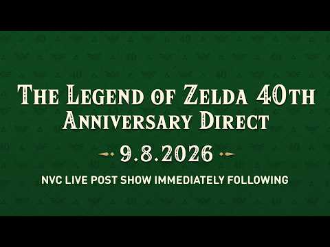 The Legend of Zelda 40th Anniversary Nintendo Direct Livestream & Watch Party