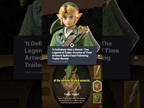 What was your reaction to the new art style for The Legend of Zelda: Ocarina of Time remake? #zelda