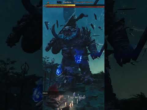 Fighting the grotesque Daidara boss in Onimusha: Way of the Sword 👹