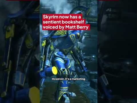 Skyrim now has a sentient bookshelf voiced by Matt Berry 🤣