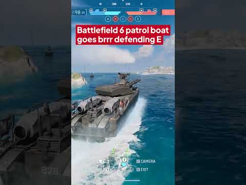 Battlefield 6 patrol boat goes brrr defending point E 🚤