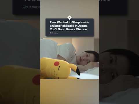 Pokémon is teaming up with Not a Hotel in Japan to allow you to sleep in a Pokéball. #pokemon #japan