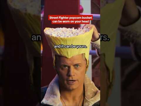This popcorn bucket is perfect for the people sitting behind you in the theater! #streetfighter
