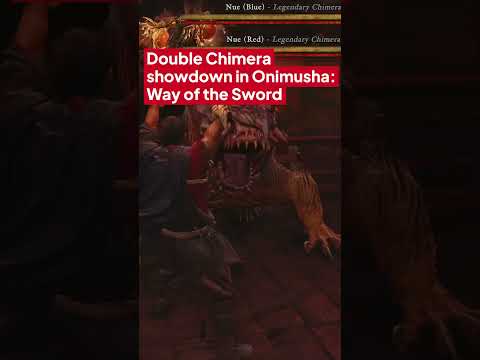 Double chimera showdown in Onimusha: Way of the Sword 🐺🐺