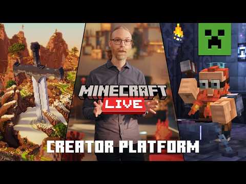 FIRST DETAILS:  MINECRAFT CREATOR PLATFORM | Minecraft Live – SEPT 2026