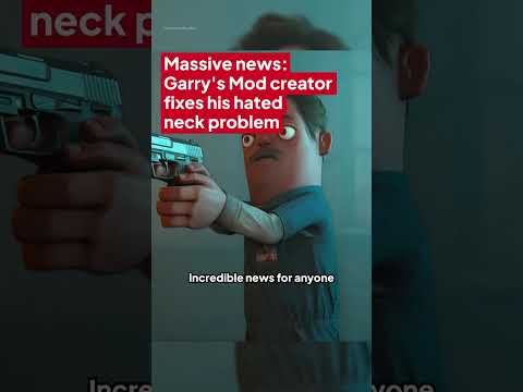 Garry’s Mod creator fixes his hated neck problem 👍