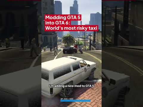 World’s most risky taxi 🚕 | Modding GTA 5 into GTA 6