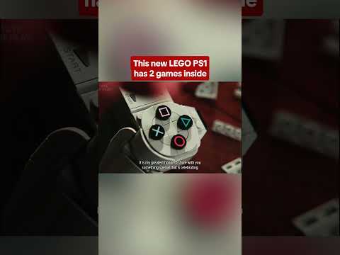 LEGO PlayStation has dioramas from Ape Escape & Gran Turismo inside the console! #lego #playstation