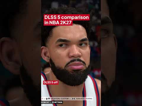 DLSS 5 comparison in NBA 2K27 👀