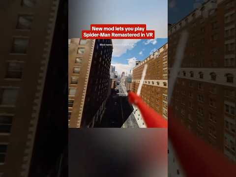 Try not to do too many backflips with this Spider-Man VR mod. #spiderman #vr #mod #gaming #ign