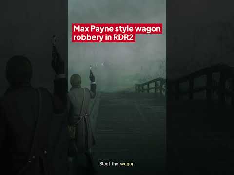 Max Payne-style wagon robbery in RDR2 🔫