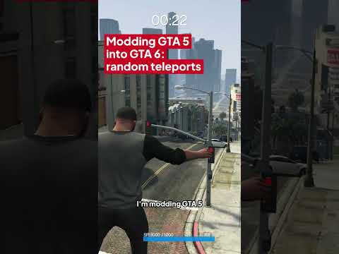 Random teleports destroy GTA | Modding GTA 5 into GTA 6 🫠