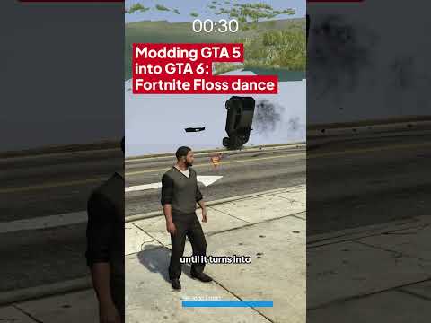 Fortnight Floss dance | Modding GTA 5 into GTA 6 🕺